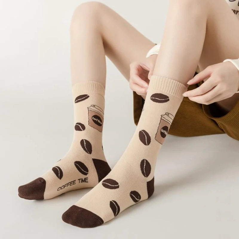 Autumn Coffee Casual Socks