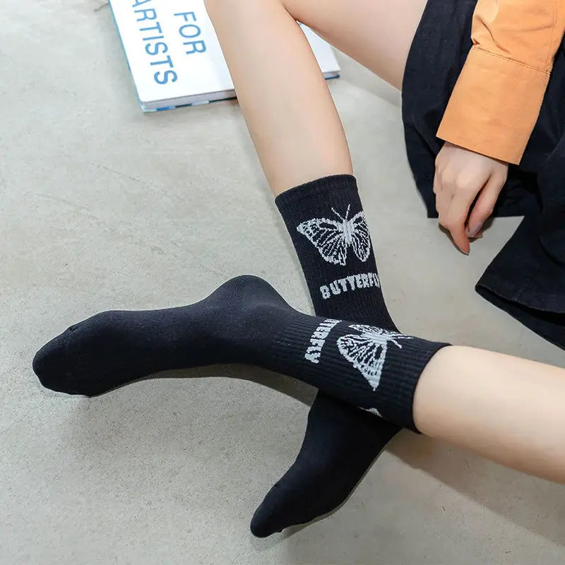 Women's Kawaii Butterfly Socks