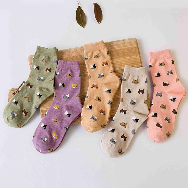 Vintage Cat Socks