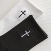 Classic Black & White Cross Socks