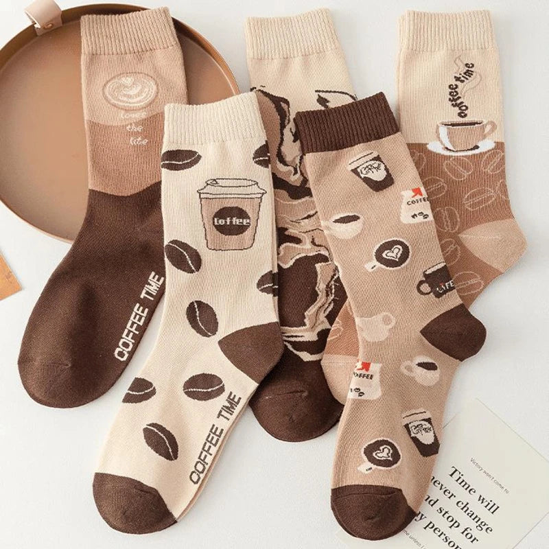 Autumn Coffee Casual Socks